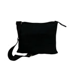 Prada Triangle Logo Tessuto Nylon Shoulder Bag Crossbody Pochette Black — view 3