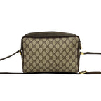 Gucci Vintage Sherry Line GG Logo Pattern Leather Shoulder Bag Pochette Brown — view 3