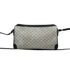 Gucci Vintage Micro GG Logo Leather Shoulder Bag Pochette Navy — view 3