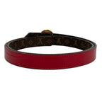Louis Vuitton Belt Monogram 80/32 Ceinture LV Circle Dark Brown Red Gold — view 2