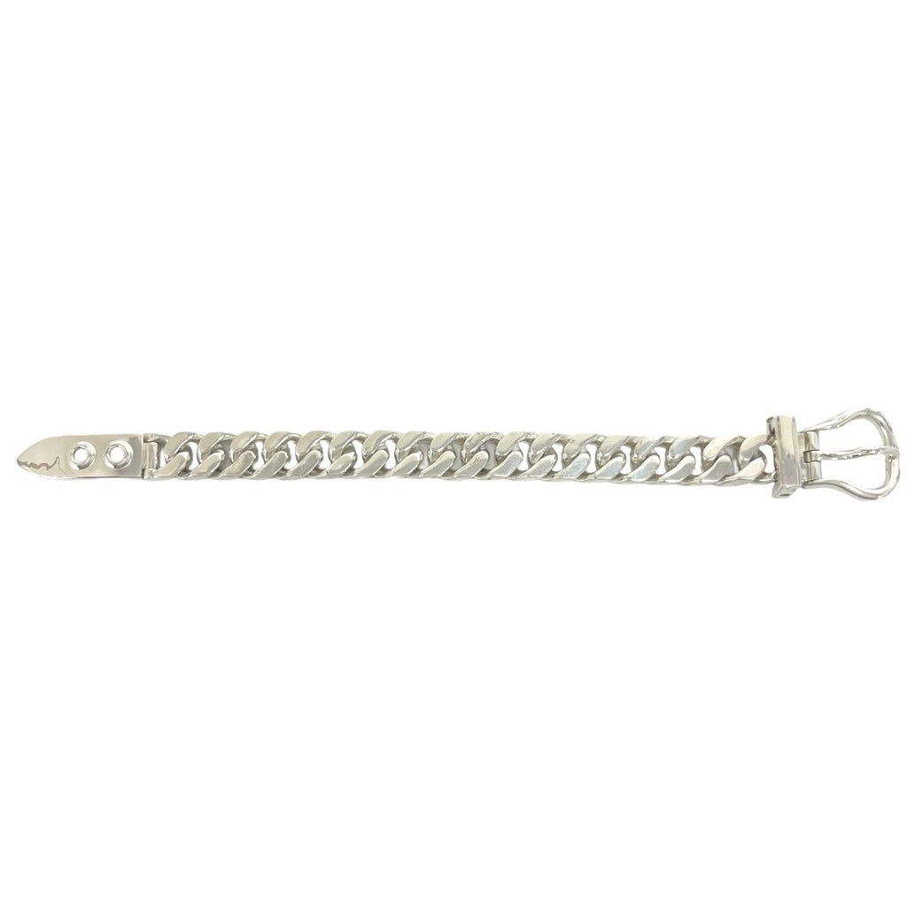 Hermes Vintage Boucles Sellier MM Bracelet 925 Sterling Silver — view 5