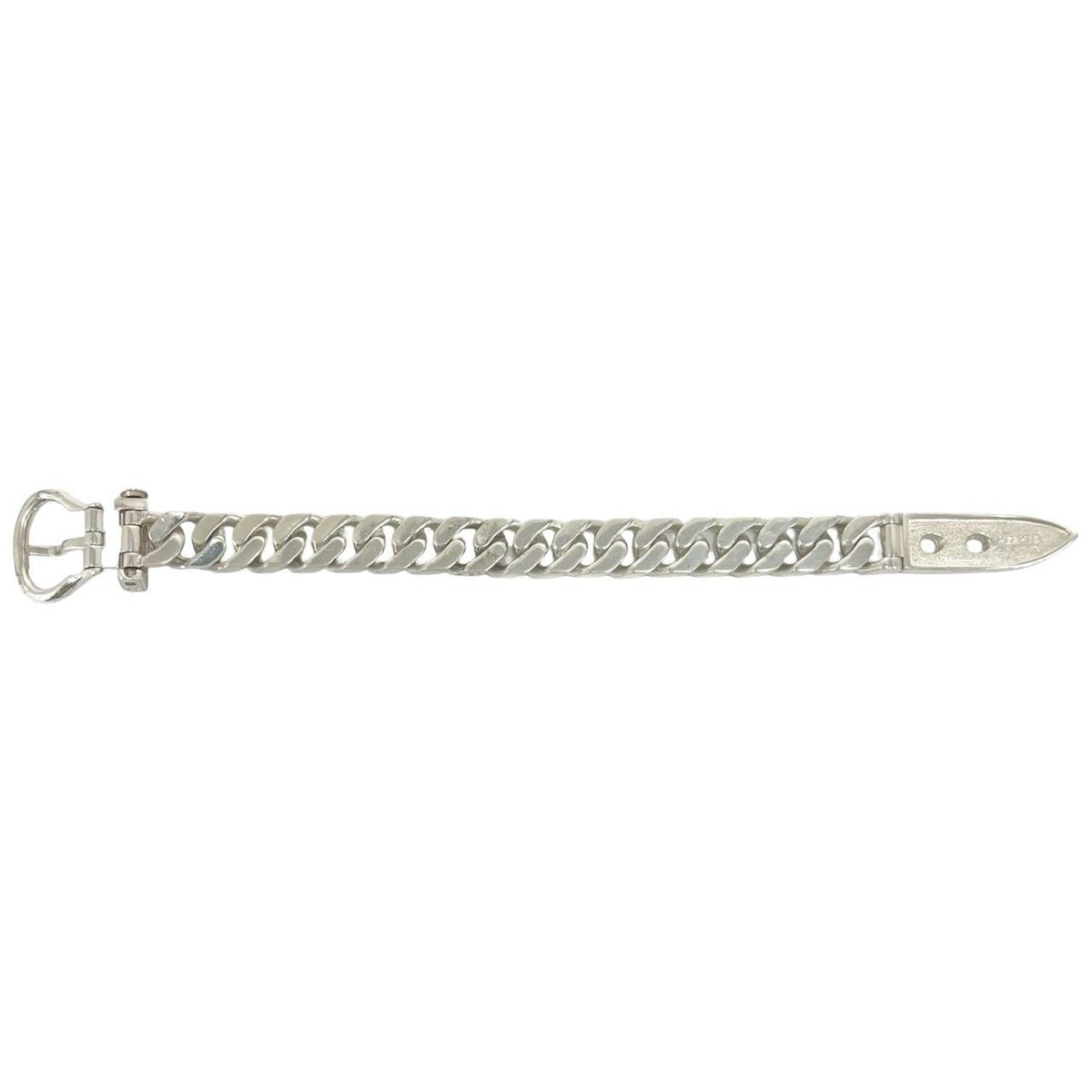 Hermes Vintage Boucles Sellier MM Bracelet 925 Sterling Silver — view 6