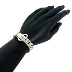 Hermes Vintage Boucles Sellier MM Bracelet 925 Sterling Silver — view 2