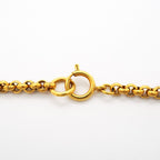 Chanel Necklace Vintage CC Logo Heart Motif Gold Plated — view 4