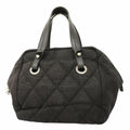 Chanel Tote Bag Paris Biarritz Tweed Black Silver
