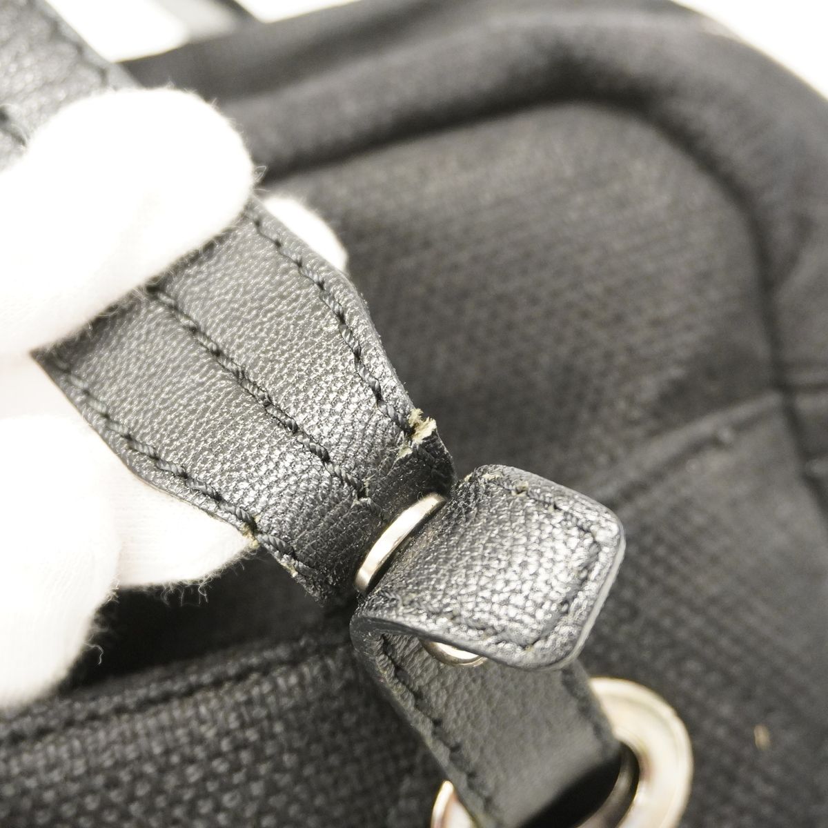 Chanel Tote Bag Paris Biarritz Tweed Black Silver — view 6