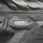 Chanel Tote Bag Paris Biarritz Tweed Black Silver — view 5