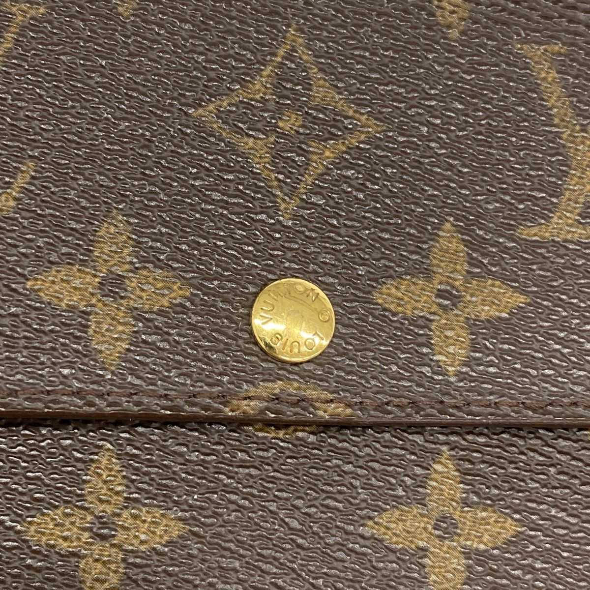 Louis Vuitton Wallet Monogram Pochette Porte-Monnaie Credit Brown — view 7