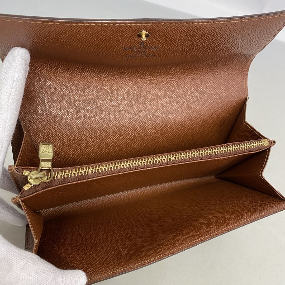 Louis Vuitton Wallet Monogram Pochette Porte-Monnaie Credit Brown — view 3