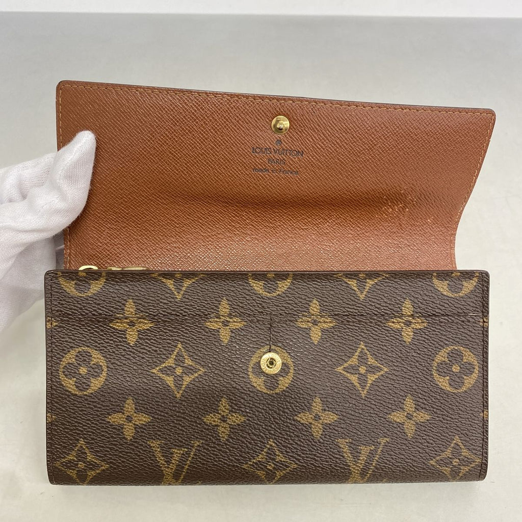 Louis Vuitton Wallet Monogram Pochette Porte-Monnaie Credit Brown — view 8
