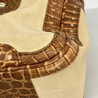 Celine Handbag Boogie Bag Leather Beige Brown Champagne Gold — view 7
