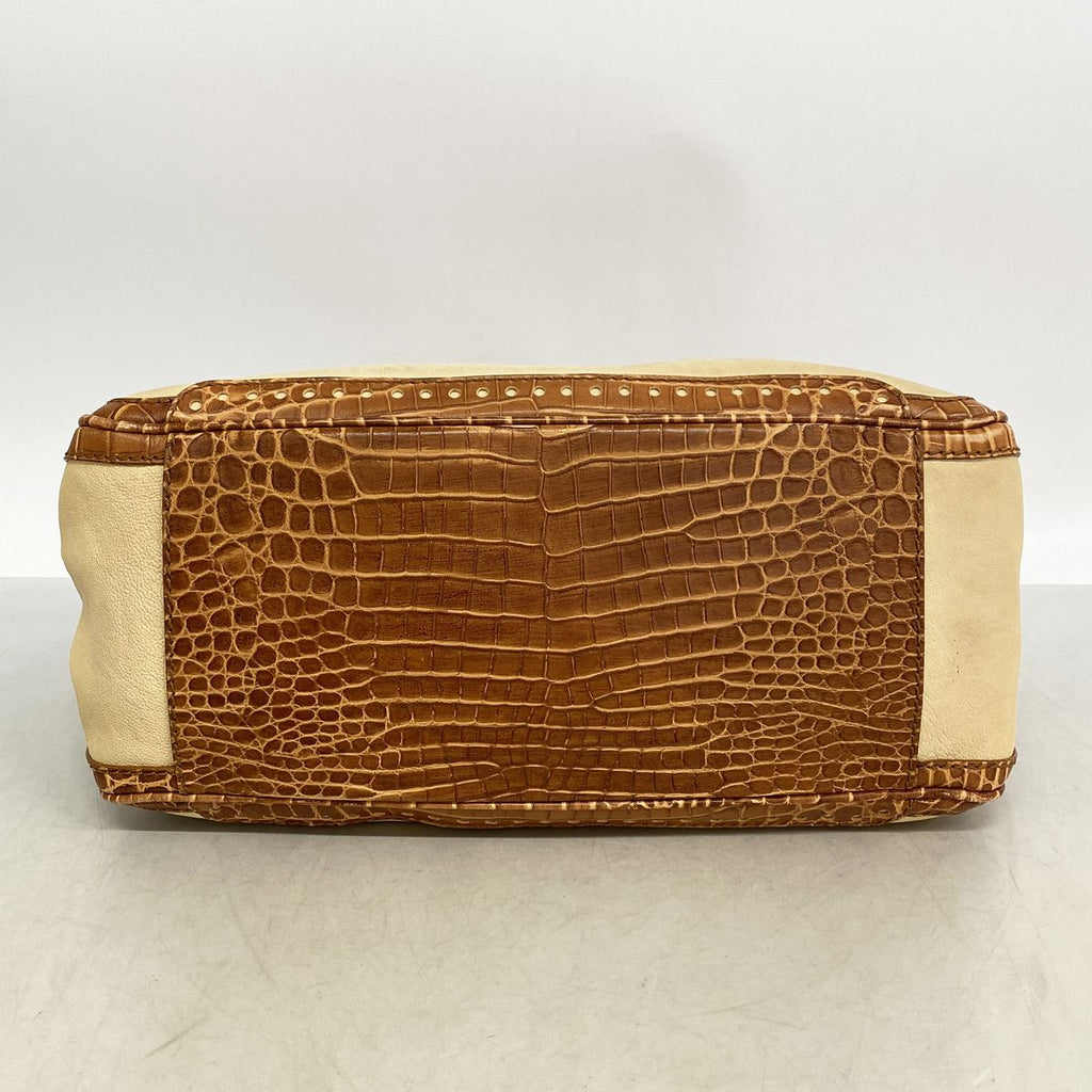 Celine Handbag Boogie Bag Leather Beige Brown Champagne Gold — view 3