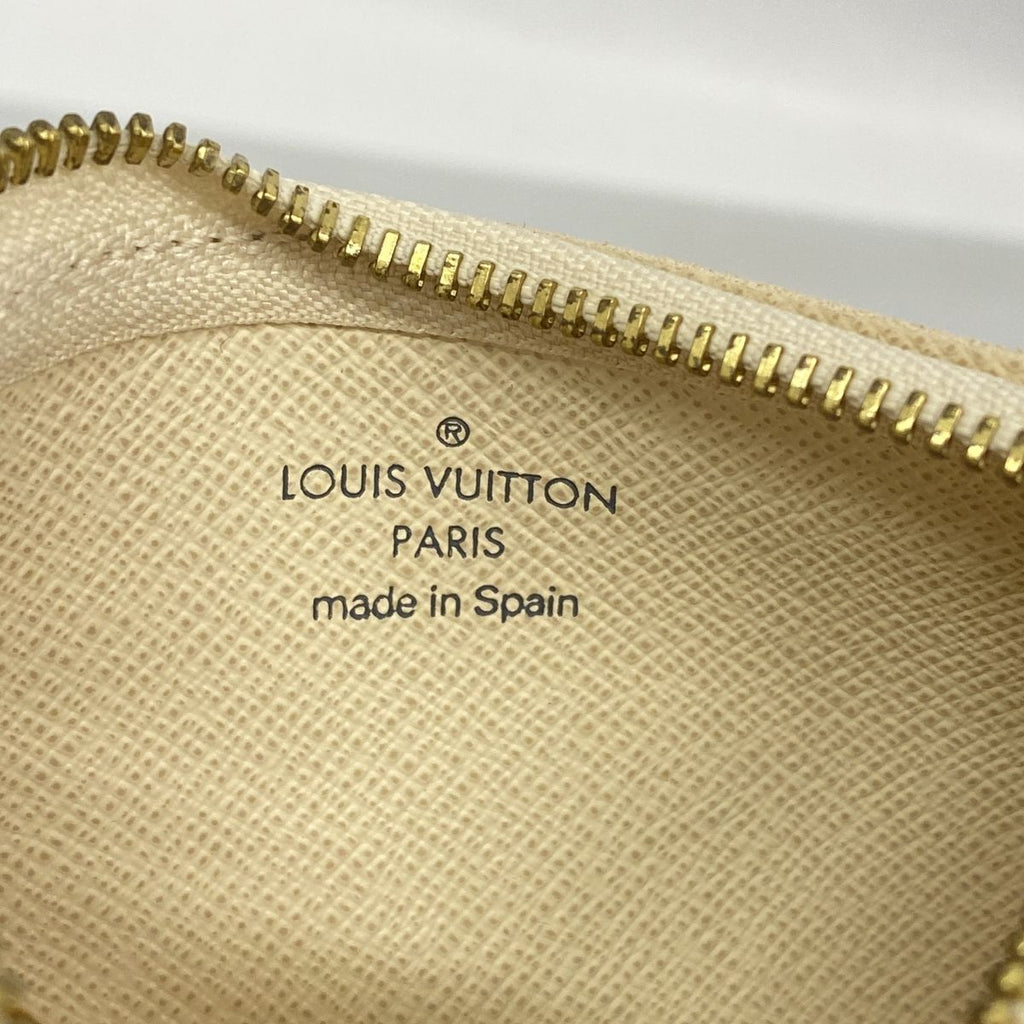 Louis Vuitton Coin Purse Damier Azur Pochette Cles White — view 4