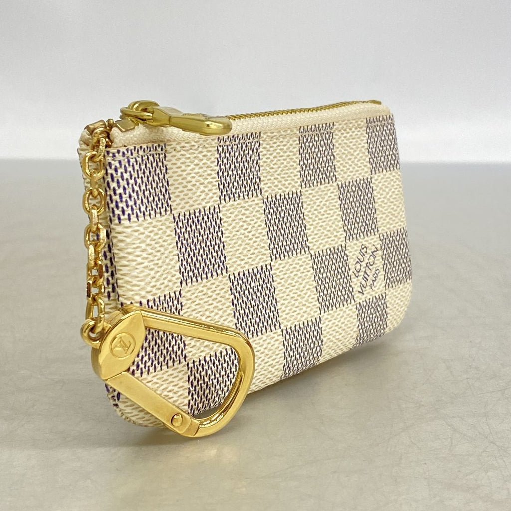 Louis Vuitton Coin Purse Damier Azur Pochette Cles White — view 2