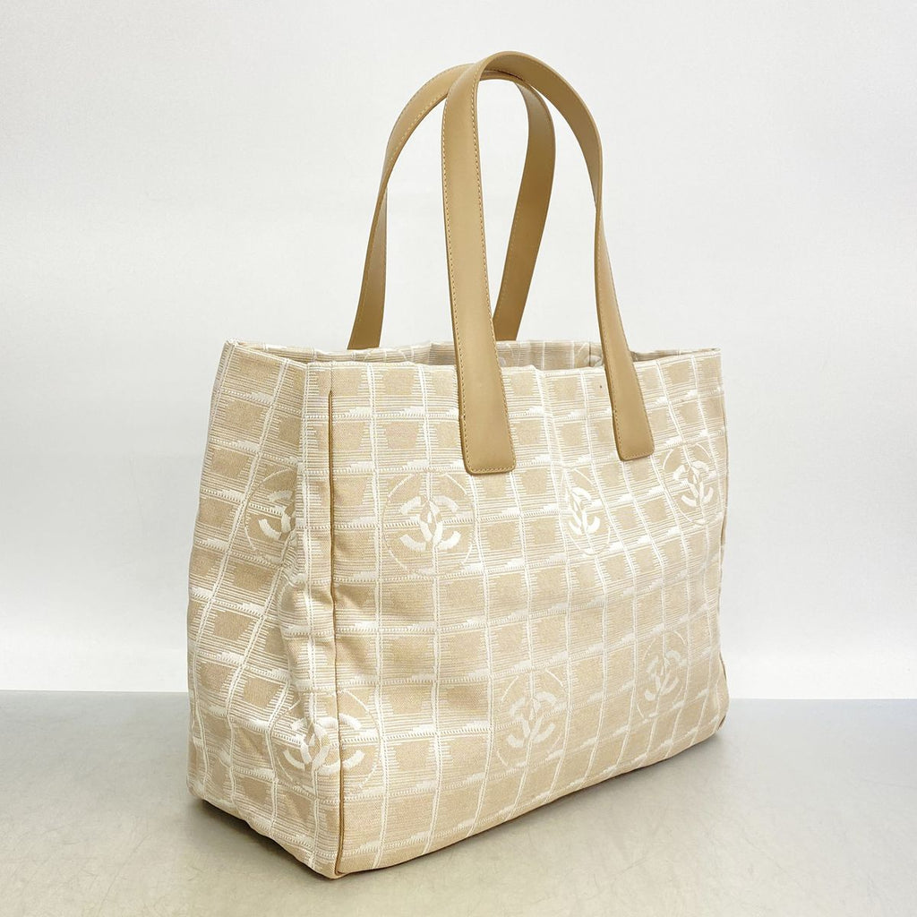 Chanel Tote Bag New Travel Nylon Beige Gold — view 2