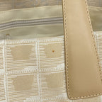 Chanel Tote Bag New Travel Nylon Beige Gold — view 8