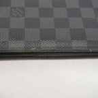 Louis Vuitton Wallet Damier Graphite Portefeuille Brazza Black — view 7
