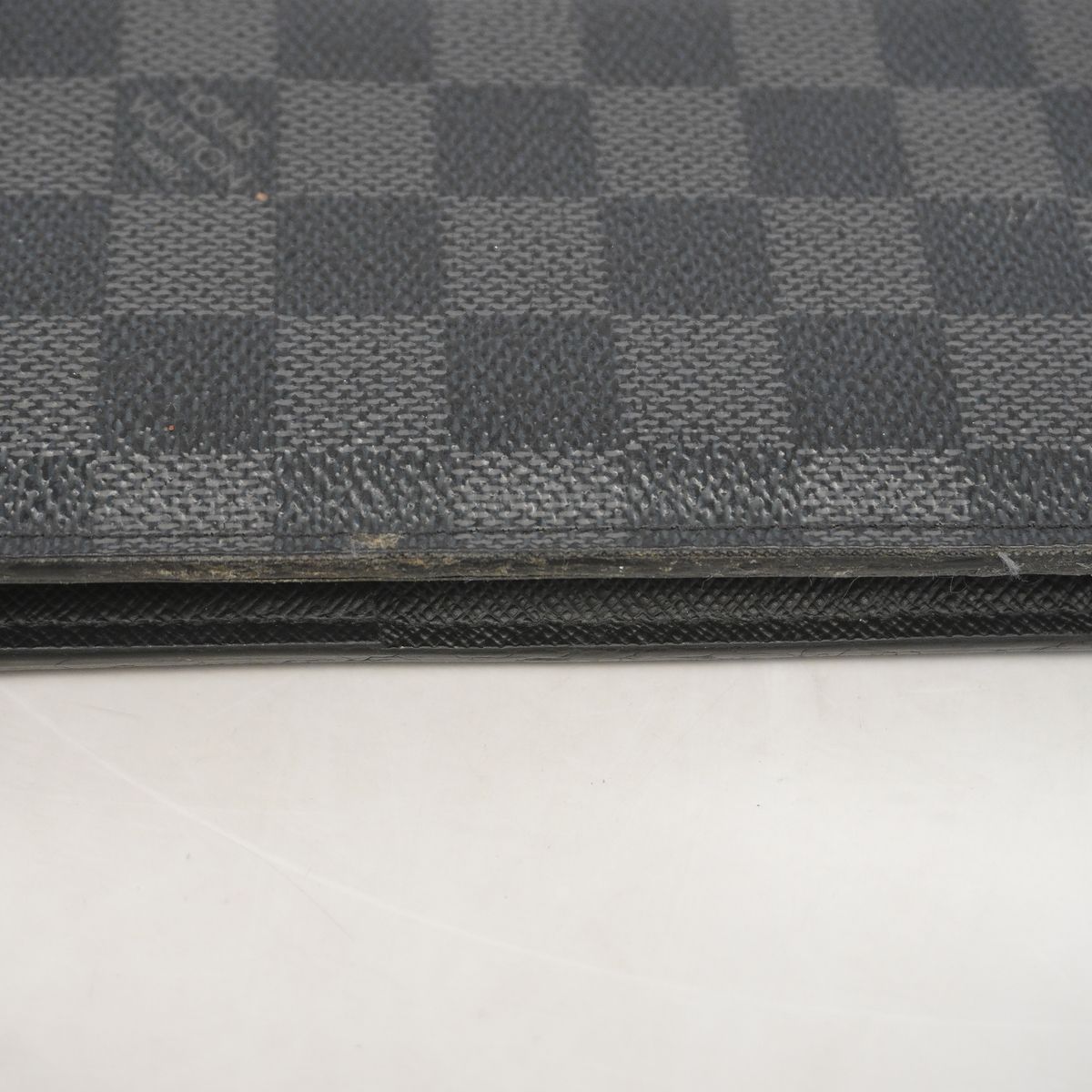 Louis Vuitton Wallet Damier Graphite Portefeuille Brazza Black — view 7