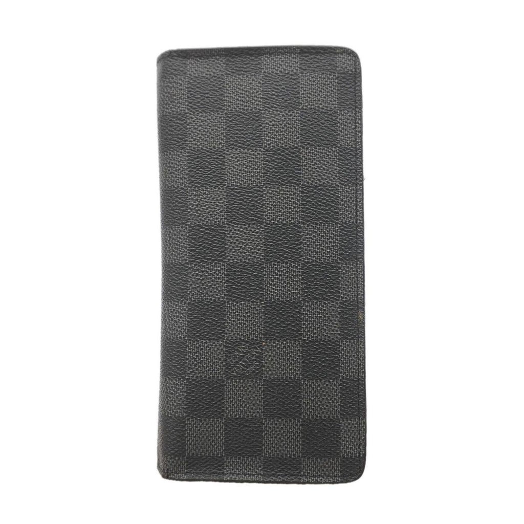 Louis Vuitton Wallet Damier Graphite Portefeuille Brazza Black