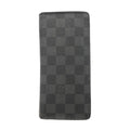 Louis Vuitton Wallet Damier Graphite Portefeuille Brazza Black