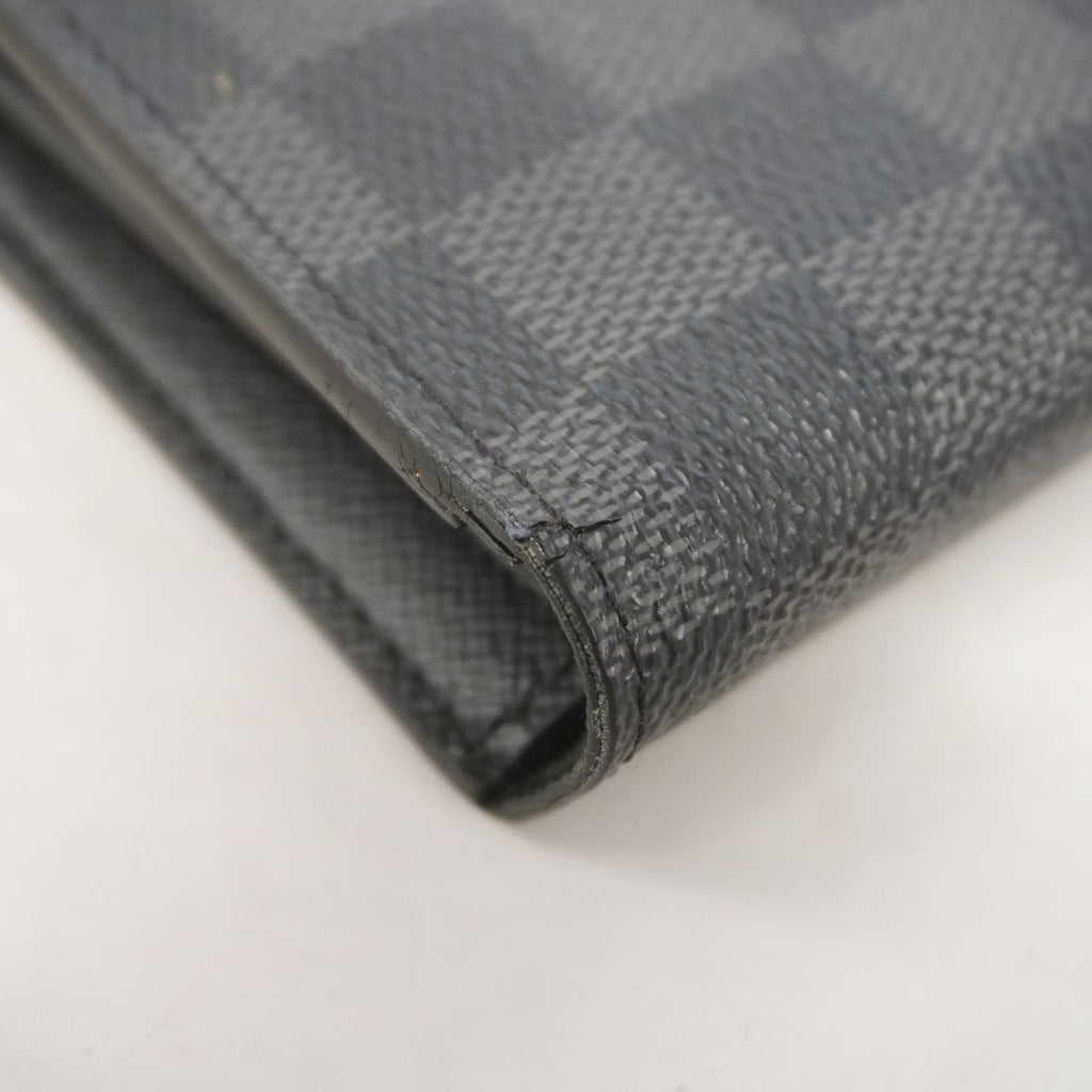 Louis Vuitton Wallet Damier Graphite Portefeuille Brazza Black — view 5