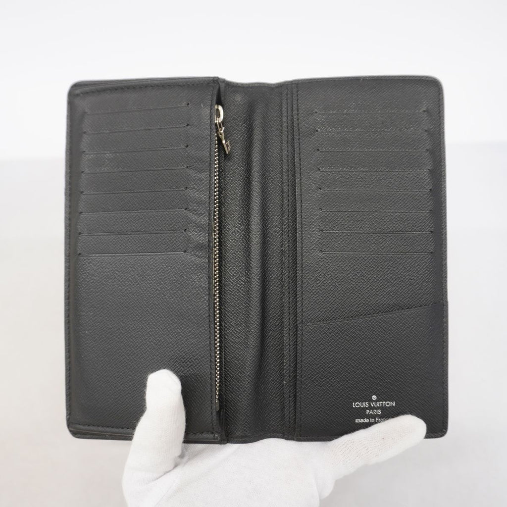 Louis Vuitton Wallet Damier Graphite Portefeuille Brazza Black — view 3
