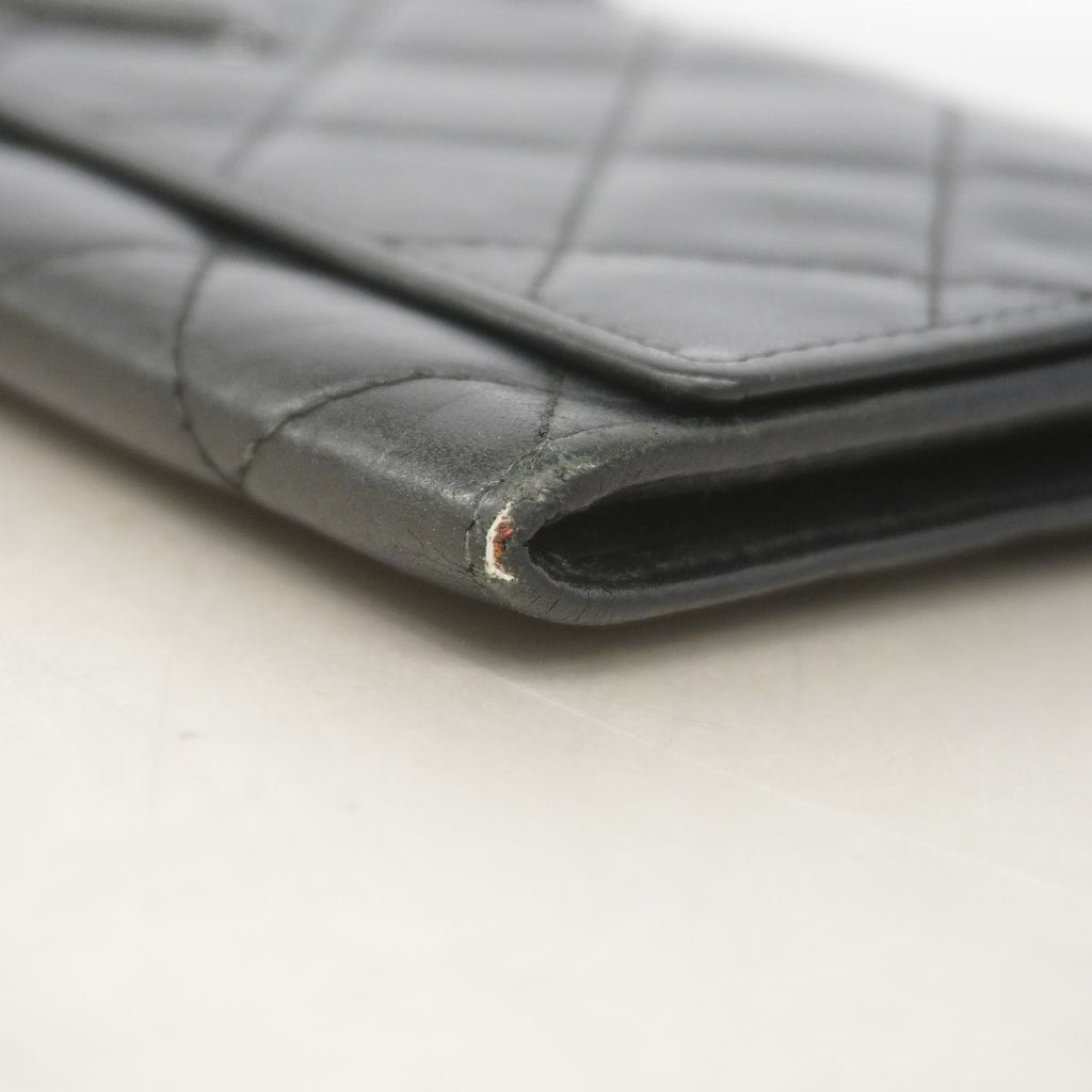 Chanel Wallet Cambon Lambskin Black Silver — view 5
