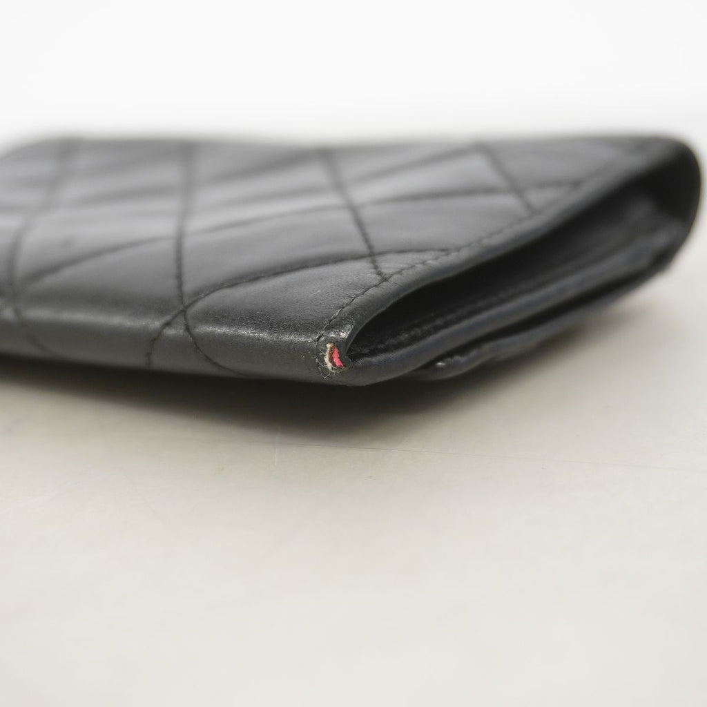 Chanel Wallet Cambon Lambskin Black Silver — view 6