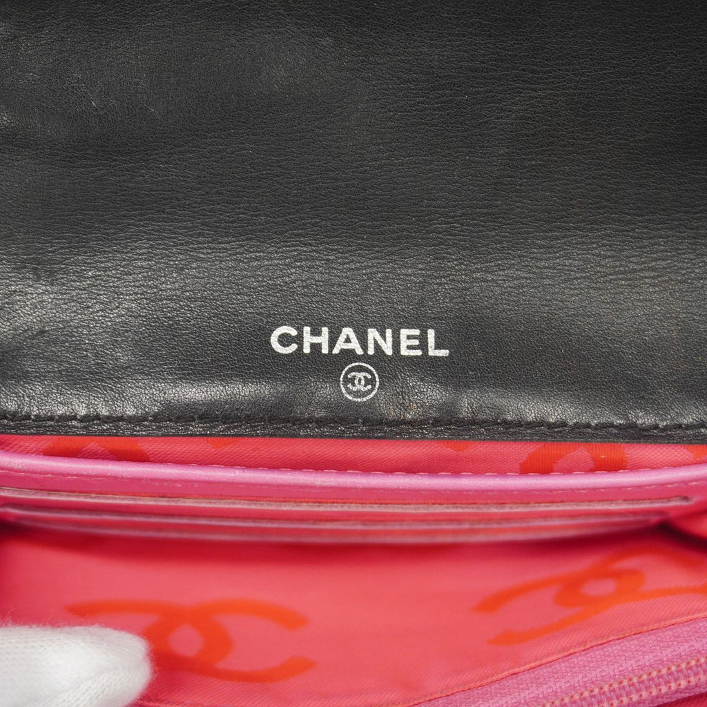 Chanel Wallet Cambon Lambskin Black Silver — view 4