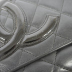 Chanel Wallet Cambon Lambskin Black Silver — view 8