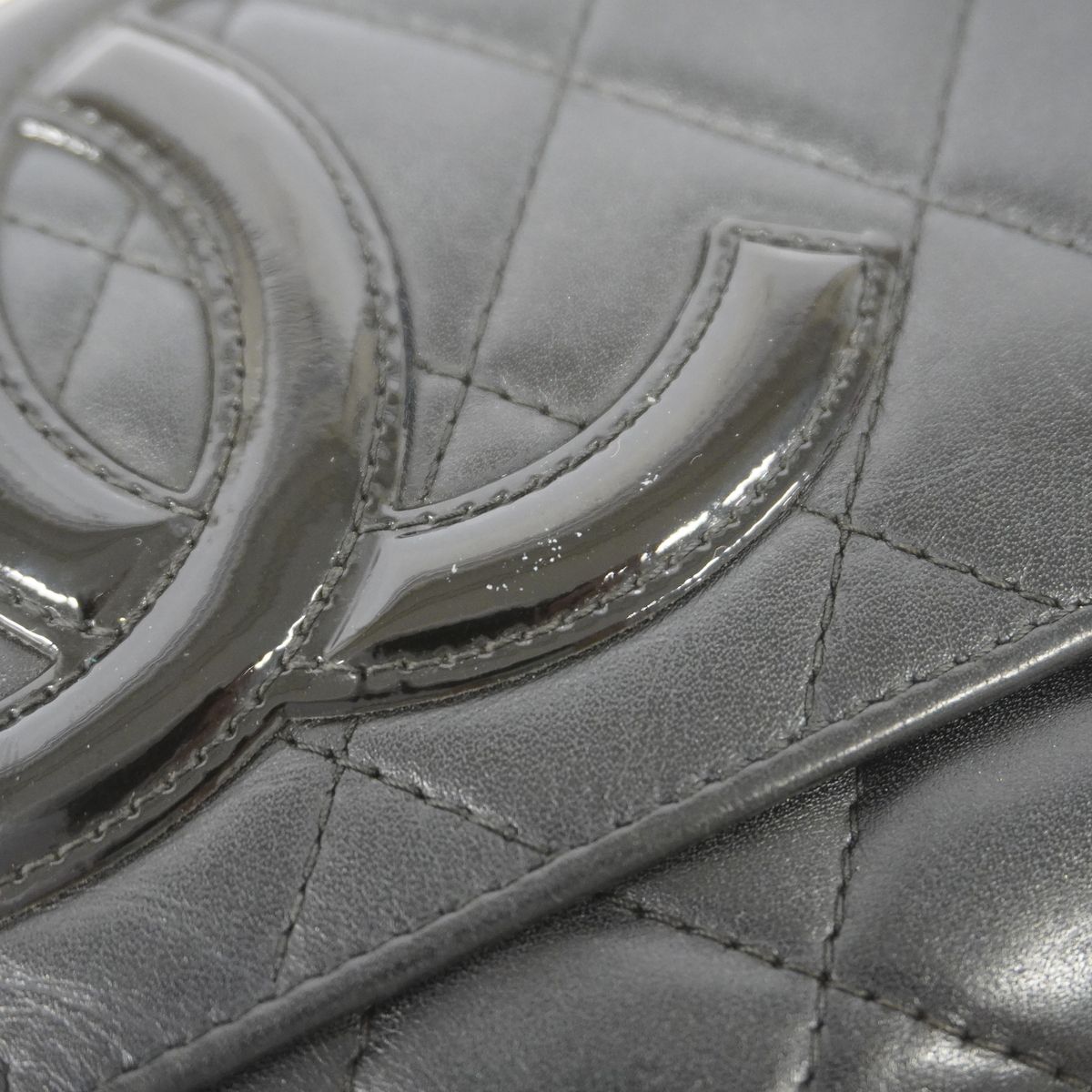 Chanel Wallet Cambon Lambskin Black Silver — view 8