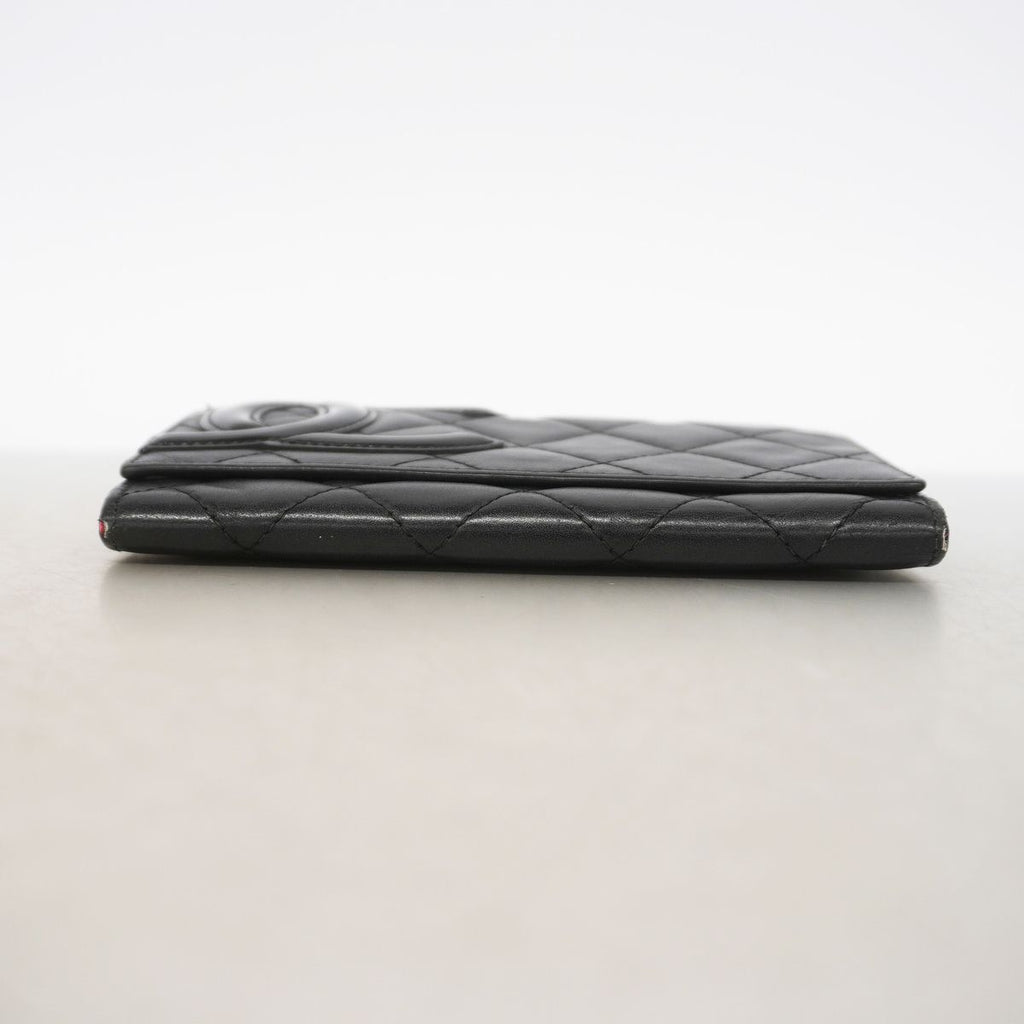 Chanel Wallet Cambon Lambskin Black Silver — view 2
