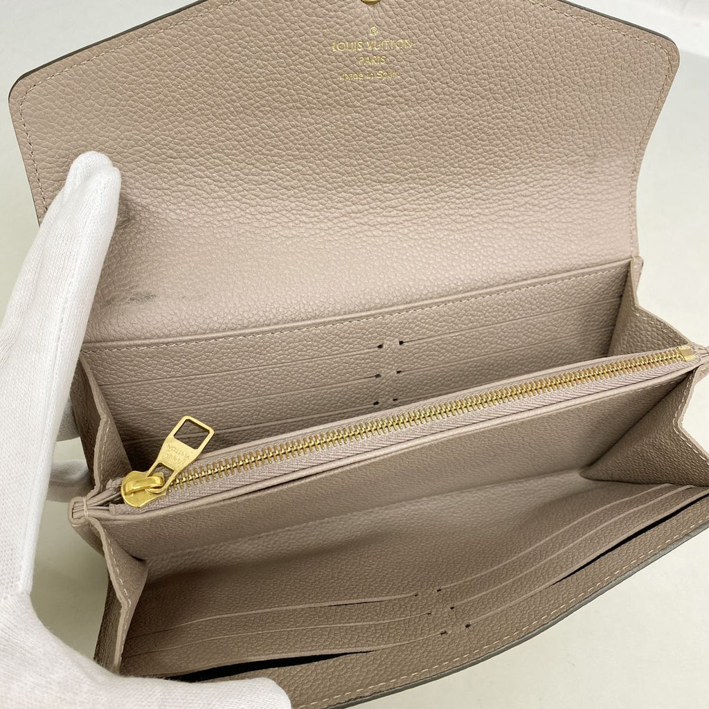 Louis Vuitton Wallet Monogram Empreinte Portefeuille Sarah Tourterelle — view 3