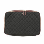 Chanel PC Bag Quilted Nylon Black Silver