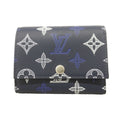 Louis Vuitton Trifold Wallet Monogram Shadow Victor Navy Blue