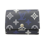 Louis Vuitton Trifold Wallet Monogram Shadow Victor Navy Blue