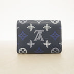 Louis Vuitton Trifold Wallet Monogram Shadow Victor Navy Blue — view 6