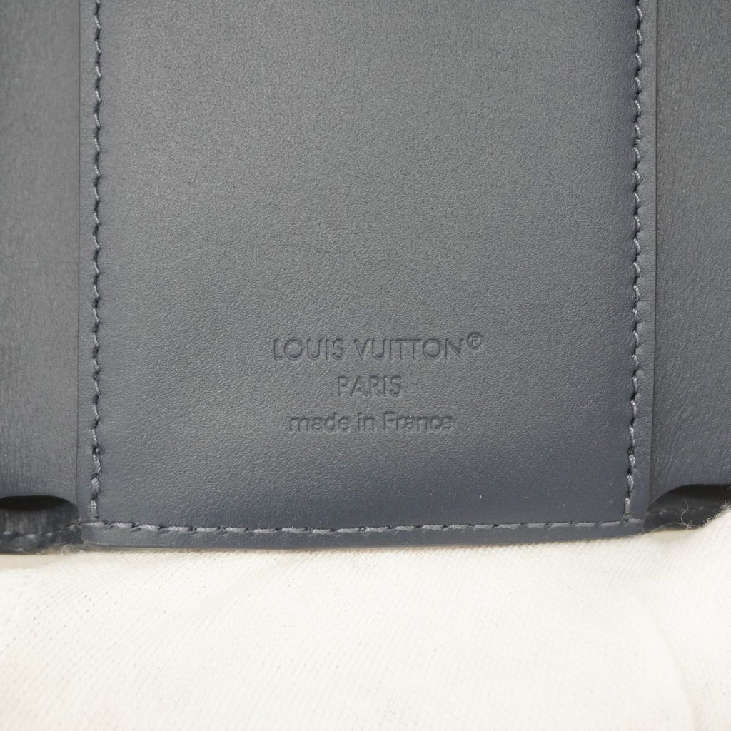 Louis Vuitton Trifold Wallet Monogram Shadow Victor Navy Blue — view 4
