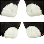 Chanel Big Coco Chain Shoulder Bag Black White Jumbo CC Logo Palm Tree — view 6