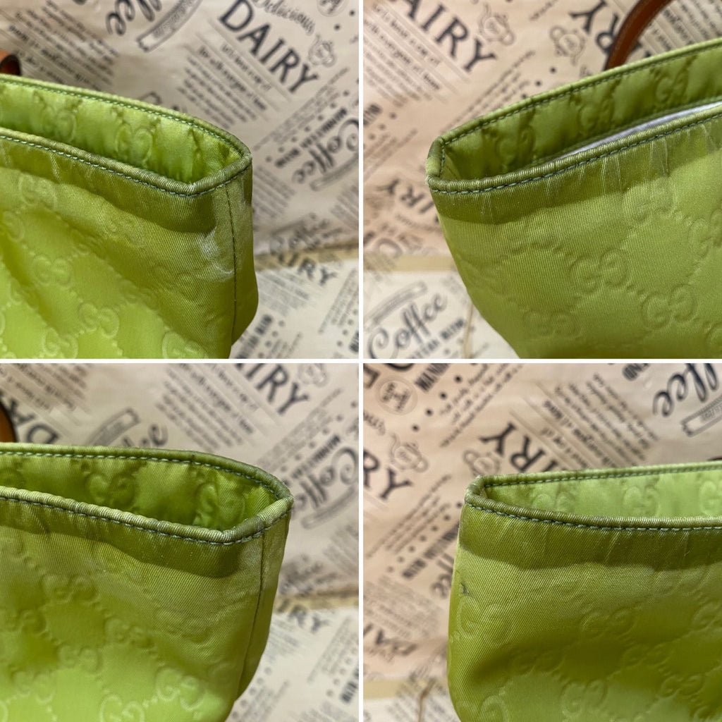Gucci Tote Bag GG Pattern Nylon Green — view 7
