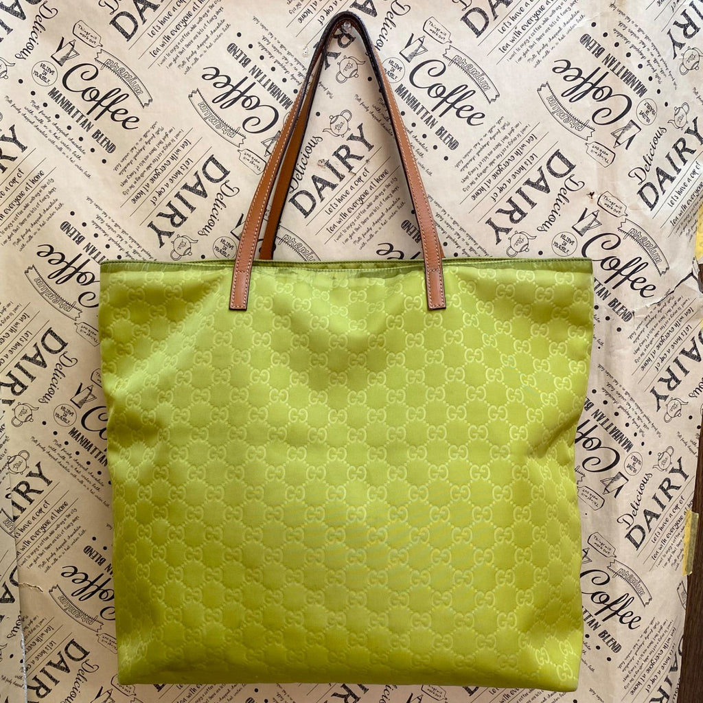 Gucci Tote Bag GG Pattern Nylon Green — view 2
