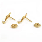 Louis Vuitton Earrings Idylle Blossom Monogram LV Logo Diamond 18K Yellow Gold — view 2
