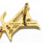 Louis Vuitton Earrings Idylle Blossom Monogram LV Logo Diamond 18K Yellow Gold — view 3