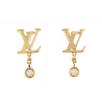 Louis Vuitton Earrings Idylle Blossom Monogram LV Logo Diamond 18K Yellow Gold