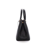 Prada Shoulder Bag Galleria Black Saffiano Lu Leather Gold — view 3