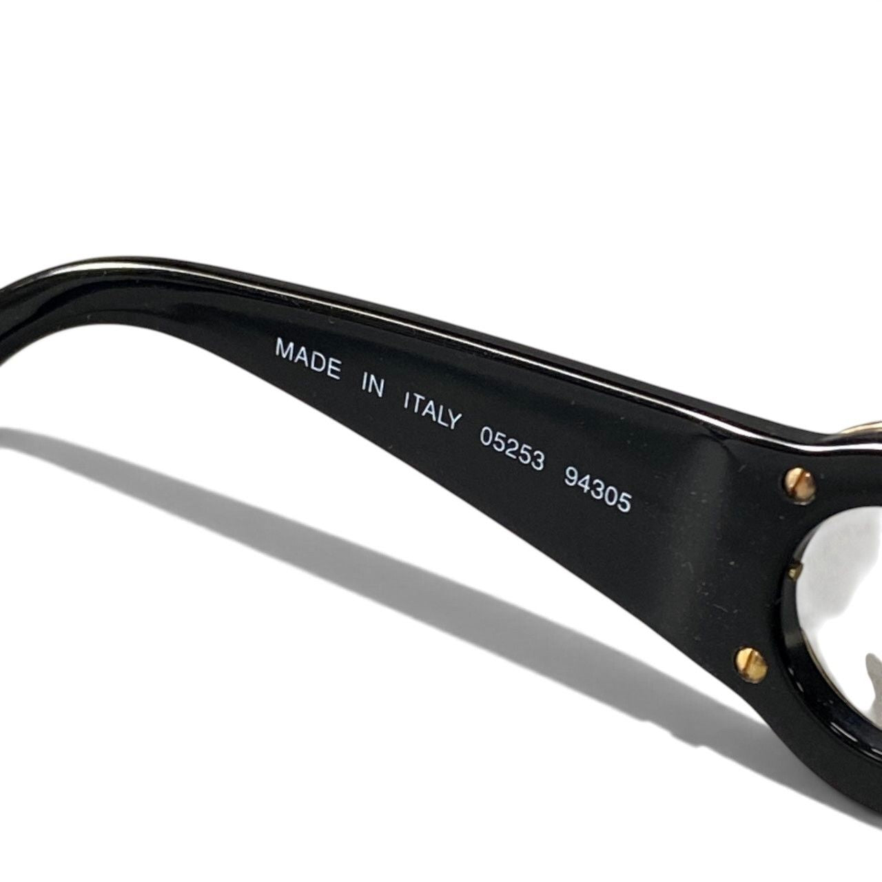 Chanel CC Logo Sunglasses Eyewear Black Gold — view 8