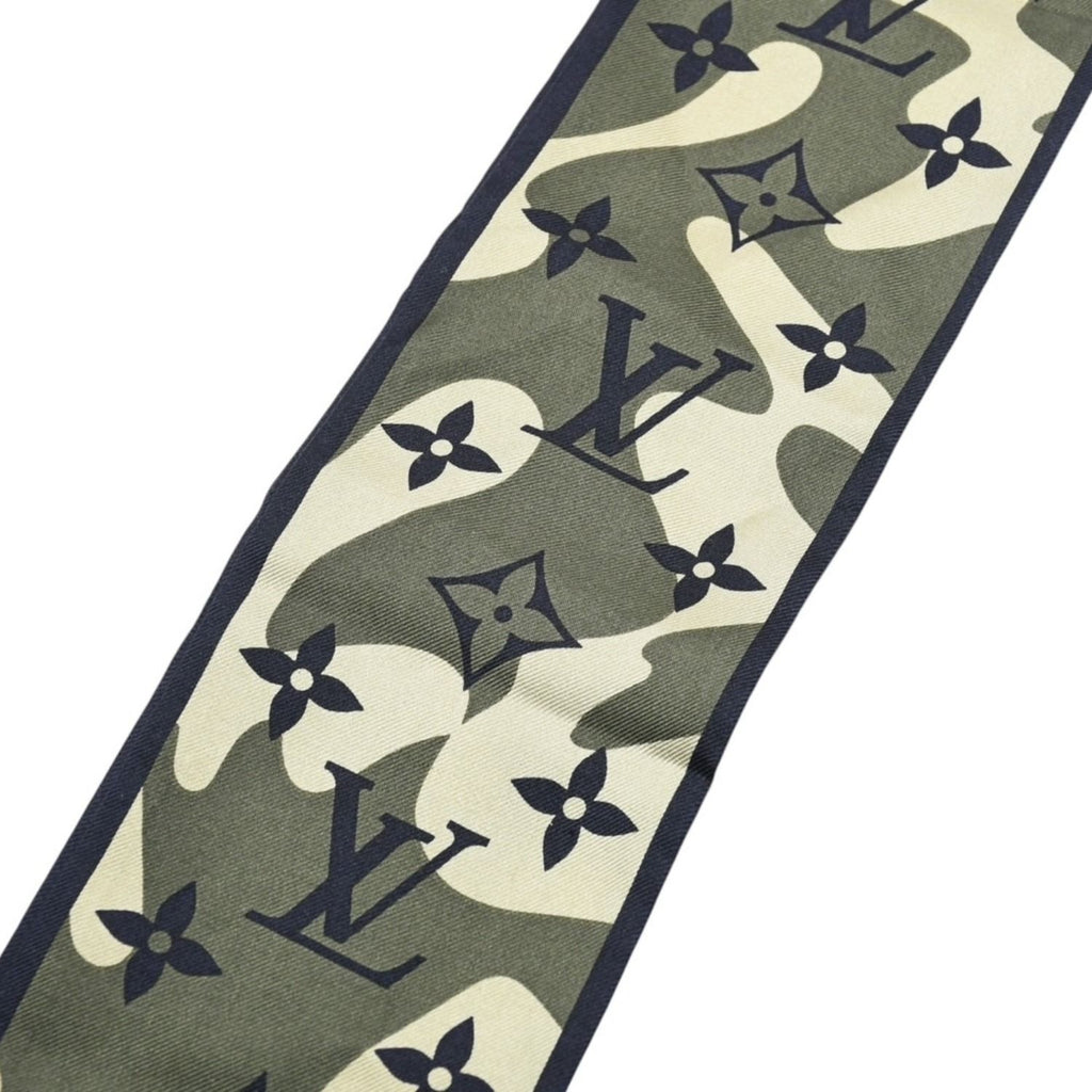 Louis Vuitton Takashi Murakami Bandeau Monogram Moflage Scarf Twilly Silk — view 5