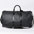 Louis Vuitton Keepall Bandouliere 55 Boston Bag Damier Graphite Black