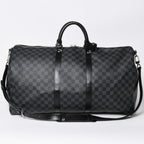 Louis Vuitton Keepall Bandouliere 55 Boston Bag Damier Graphite Black