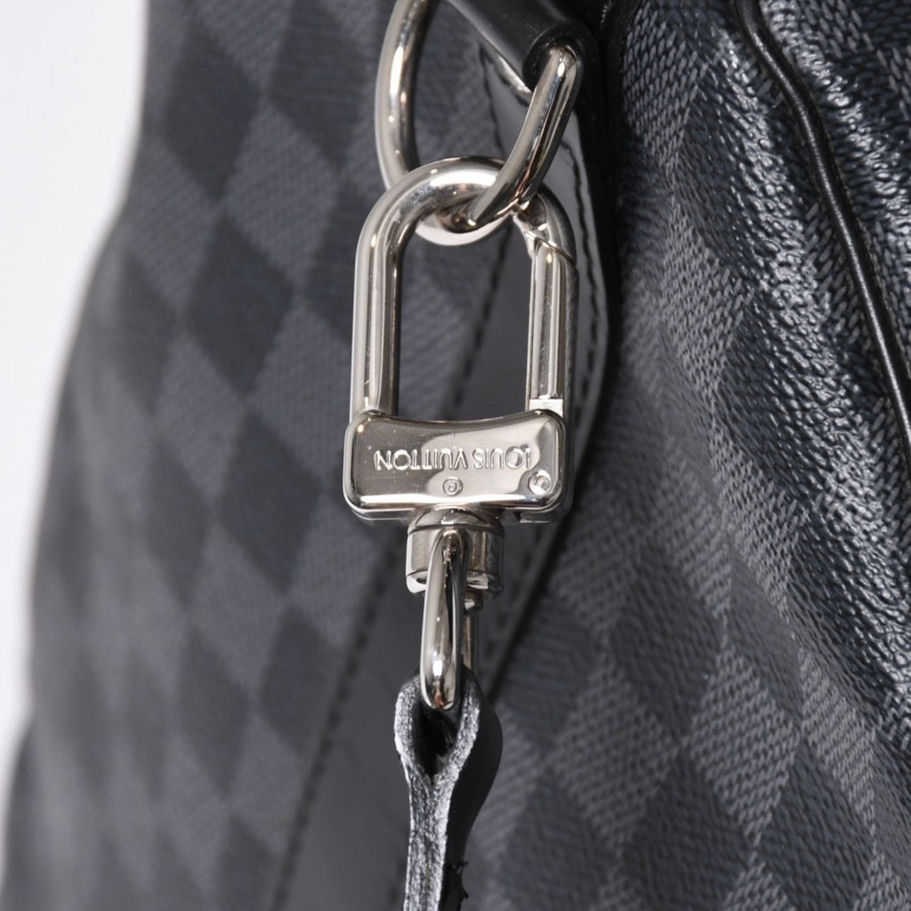 Louis Vuitton Keepall Bandouliere 55 Boston Bag Damier Graphite Black — view 6